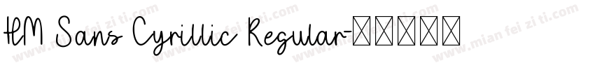 HM Sans Cyrillic Regular字体转换